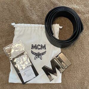 MCM leather belt